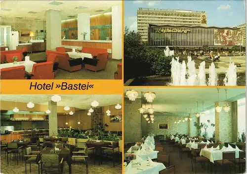 Ansichtskarte Seevorstadt-Dresden Interhotel "Bastei" 1986