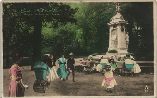 Tiergarten-Berlin Tiergarten Weltstadtleben Familien Fotokunst 1913