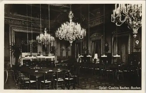 Ansichtskarte Baden-Baden Spiel-Casino, Innenbereich 1934
