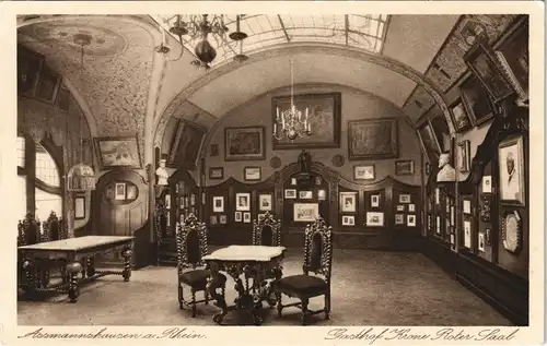 Assmannshausen am Rhein-Rüdesheim (Rhein) Roter Saal - Gasthof Krone 1928