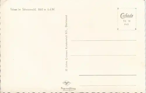 Ansichtskarte Titisee Blick auf den Titisee 1955