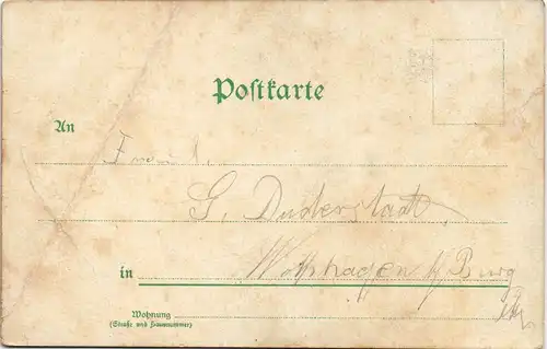 Litho AK Roßla (Harz) Südharz Marienstift, Bahnhofstraße, Questenberg 1902