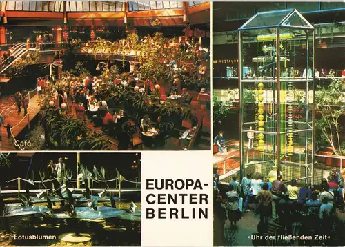 Charlottenburg-Berlin Europa-Center Innenansichten Mehrbild-AK 1975