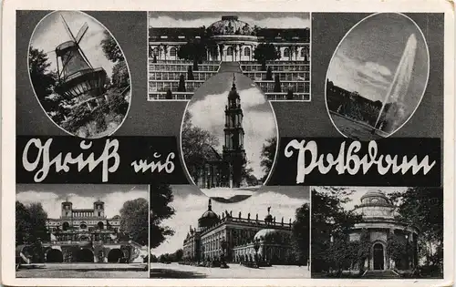 Ansichtskarte Potsdam Sanssouci, Park, Historische Mühle 1932
