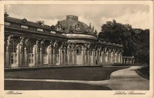 Ansichtskarte Potsdam Schloss Sanssouci 1937
