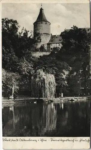 Ansichtskarte Altenburg Partie am Teich 1940