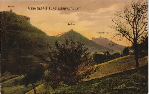 Ansichtskarte Annweiler am Trifels Trifels, Anebos, Scharfenberg 1926