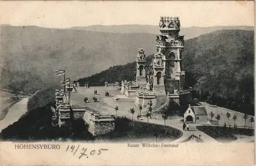 Ansichtskarte Syburg-Dortmund Hohensyburgdenkmal - Denkmal 1905