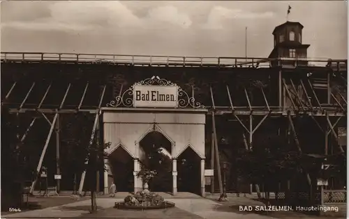 Ansichtskarte Bad Salzelmen-Schönebeck (Elbe) Haupteingang Saline 1925