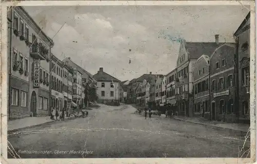 Ansichtskarte Rotthalmünster Oberer Marktplatz 1934