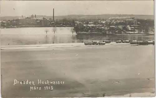 Radeberger Vorstadt Dresden Hochwasser Brauerei Waldschlößchen 1915 Foto Winter