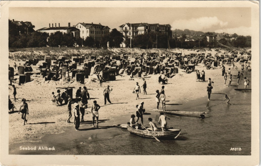 Ansichtskarte Ahlbeck Usedom Strandleben 1956 Nr Oldthing Ansichtskarten Deutschland Unsortiert