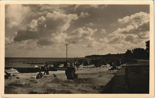 Ansichtskarte Kühlungsborn Strandpartie 1955