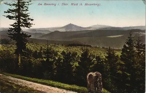 Ansichtskarte Masserberg Am Rennsteig Fernblick 1913
