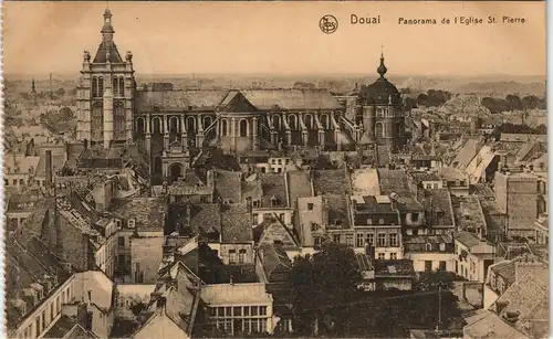 CPA Douai Dowaai Stadtpartie - gel. Feldpost 1917