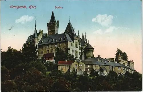 Ansichtskarte Wernigerode Schloss 1929 #