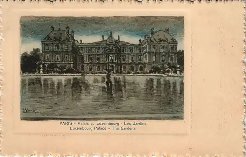 CPA Paris Palais du Luxembourg - Les Jardins 1930