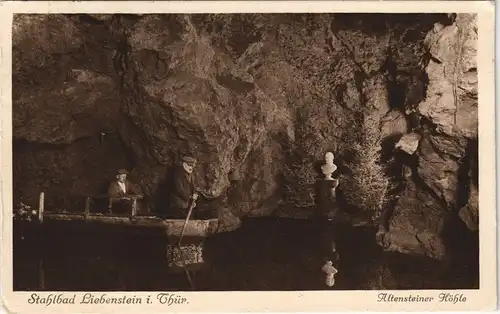 Ansichtskarte Altenstein-Bad Liebenstein Altensteiner Höhle Inneres 1929