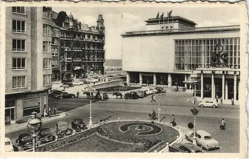 Postkaart Ostende Oostende Kursaal, Straße - Autos VW Käfer 1958