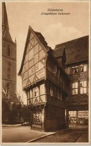 Ansichtskarte Hildesheim „Umgestülpter Zuckerhut" 1924