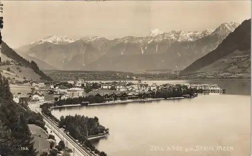 Ansichtskarte Zell am See Stadtpartie 1910