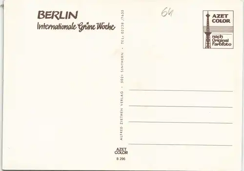 Ansichtskarte Berlin Internationale Grüne Woche Mehrbildkarte 1975