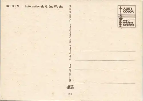 Ansichtskarte Berlin Mehrbildkarte Internationale Grüne Woche 1970