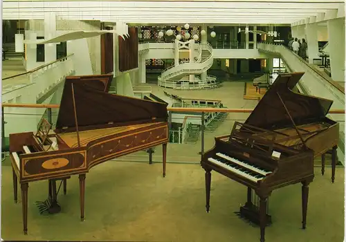 Ansichtskarte Berlin Musikinstrumenten-Museum Ausstellungsraum (Flügel) 1970