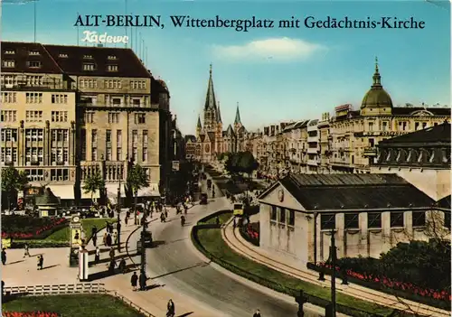 Schöneberg-Berlin Wittenbergplatz (Repro-Ansicht, ca. 30er Jahre) 1970
