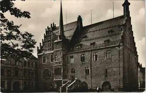 Ansichtskarte Neustadt (Orla) Partie am Rathaus 1957