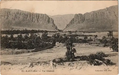 El Kantara القنطرة‎ EL KANTARA Panorama - Vue Générale 1910