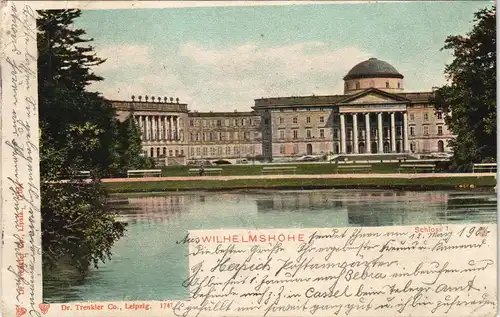 Ansichtskarte Bad Wilhelmshöhe-Kassel Cassel Schloss Wilhelmshöhe 1904