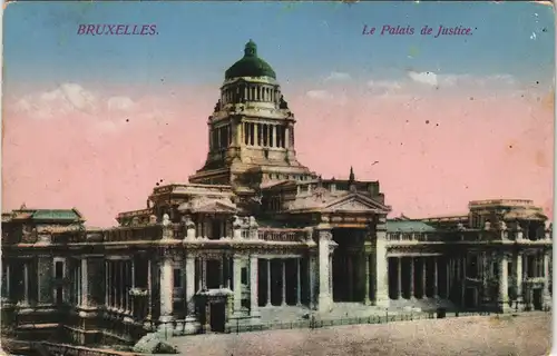 Brüssel Bruxelles Palais de Justice (Justizpalast) 1915   1. Weltkrieg
