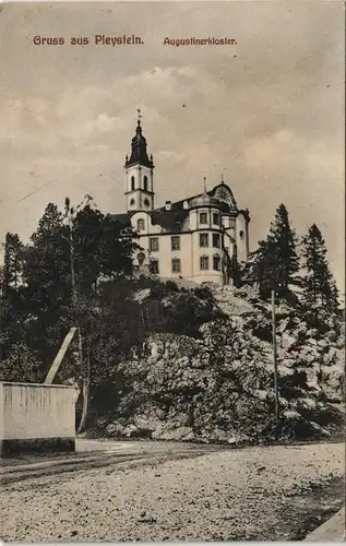 Ansichtskarte Pleystein Gruss aus Pleystein Augustinerkloster 1910