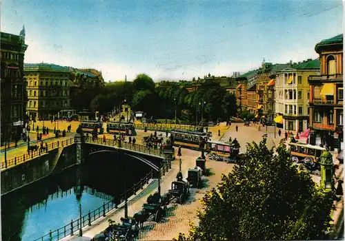 Ansichtskarte Tiergarten-Berlin Potsdamer Brücke - REPRO 1913/1995
