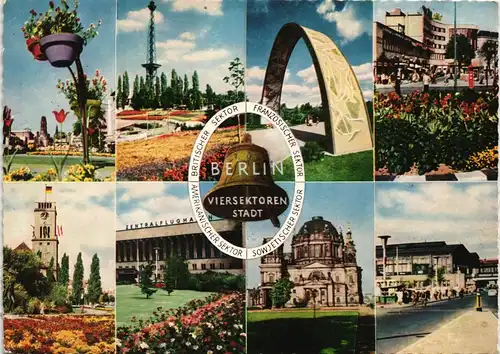 Ansichtskarte Berlin MB - Viersektoren Stadt 1980