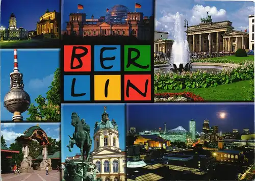 Ansichtskarte Berlin Stadtteilansichten 2002