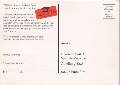 Ansichtskarte Berlin REPRO - Litho Post - WErbung Sammlerservice 1900/1999