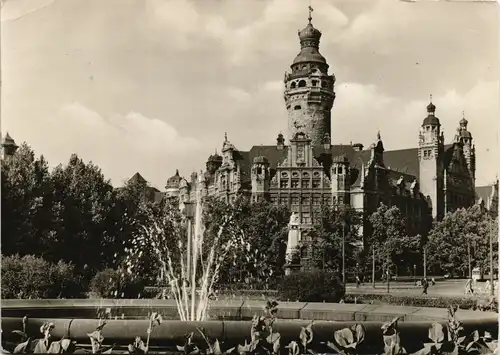 Ansichtskarte Leipzig Neues Rathaus 1959