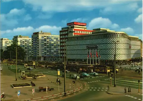 Ansichtskarte Leipzig Kaufhaus Brühl - Straßenpartie 1970