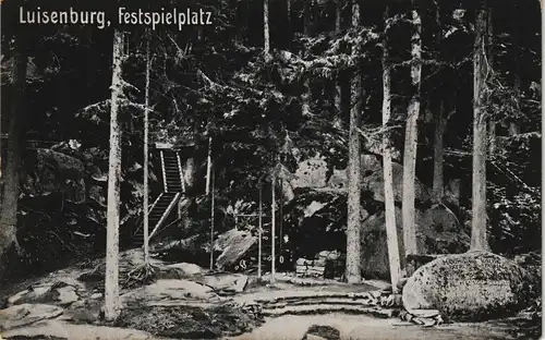 Luisenburg-Wunsiedel (Fichtelgebirge)  Felsenlabyrinth, Festspielplatz 1912