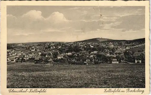 Ansichtskarte Clausthal-Zellerfeld Partie an der Stadt 1938