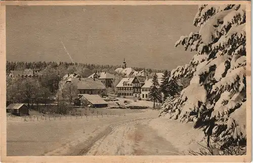 Ansichtskarte Königsfeld im Schwarzwald Stadtpartie 1925