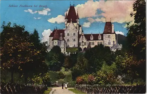 Ansichtskarte Bruck an der Großglocknerstraße Schloß Fischhorn 1913