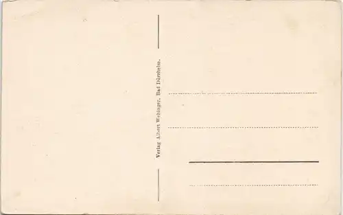 Ansichtskarte Bad Dürrheim Partie an der kath. Kirche 1925