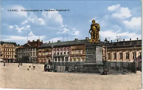 Ansichtskarte Kassel Cassel Friedrichsplatz Denkmal Friedrich II 1922