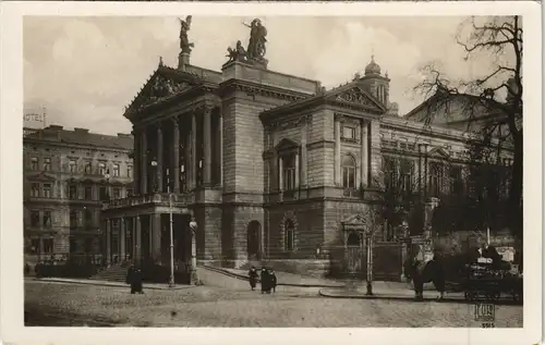 Postcard Prag Praha Straßenpartie - Hotels 1930