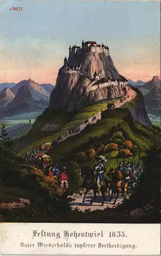 Singen (Hohentwiel) Festung unter Wiederholds tapferer Verteidigung 1635/1914