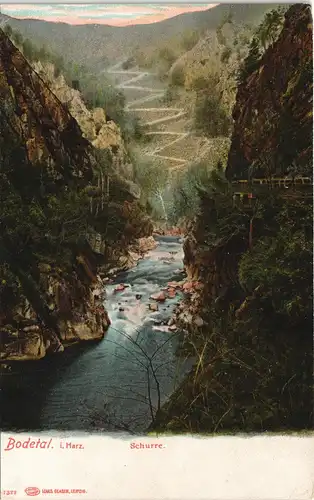 Ansichtskarte Treseburg Schurre Bodetal im Harz 1910