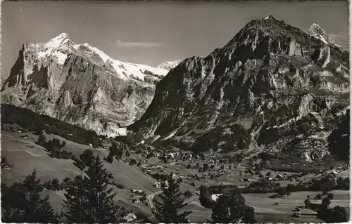 Ansichtskarte Grindelwald Wetterhorn, Mettenberg 1956